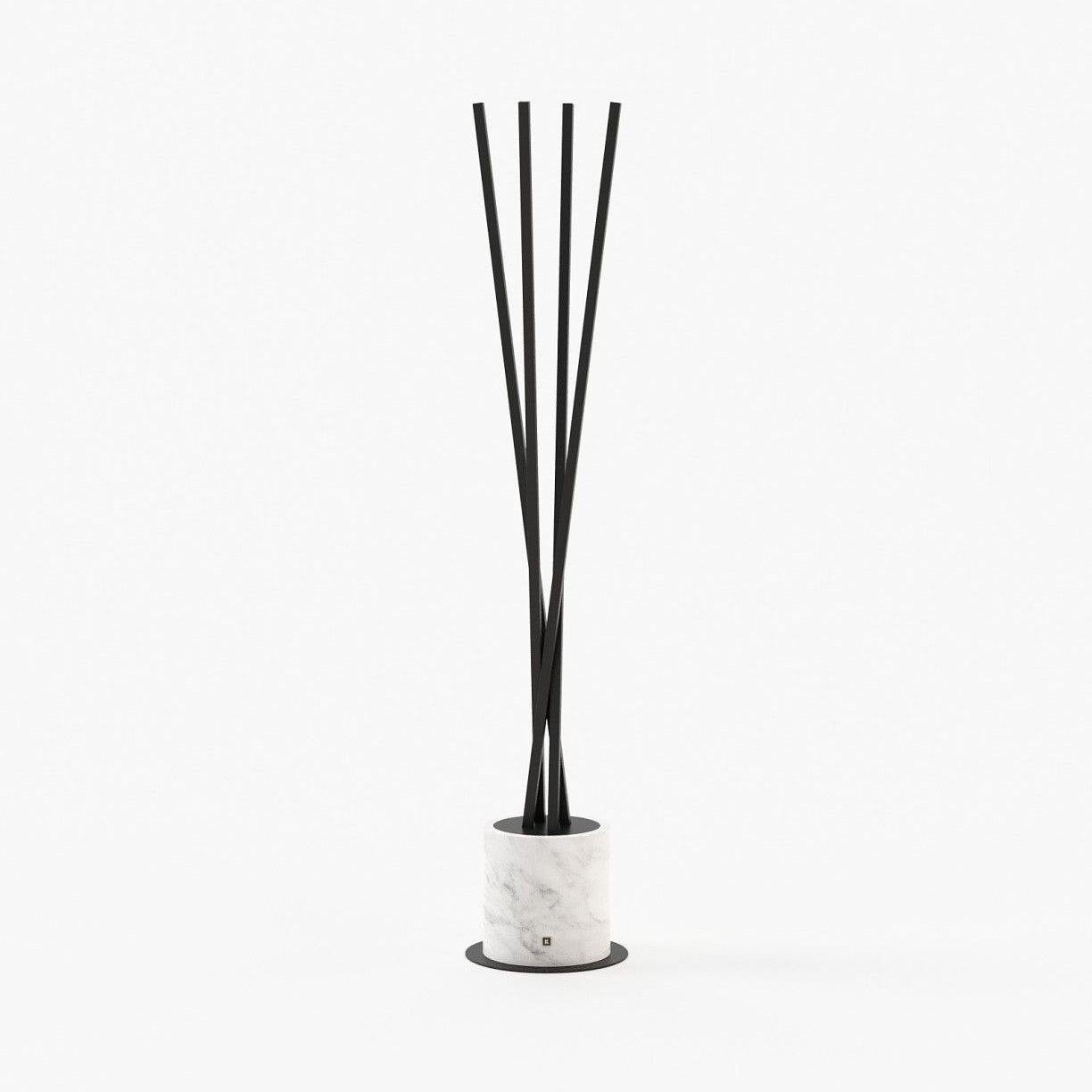 Laskasas MATT Coat & Umbrella Stand Textured Black Iron - Araco Interiors