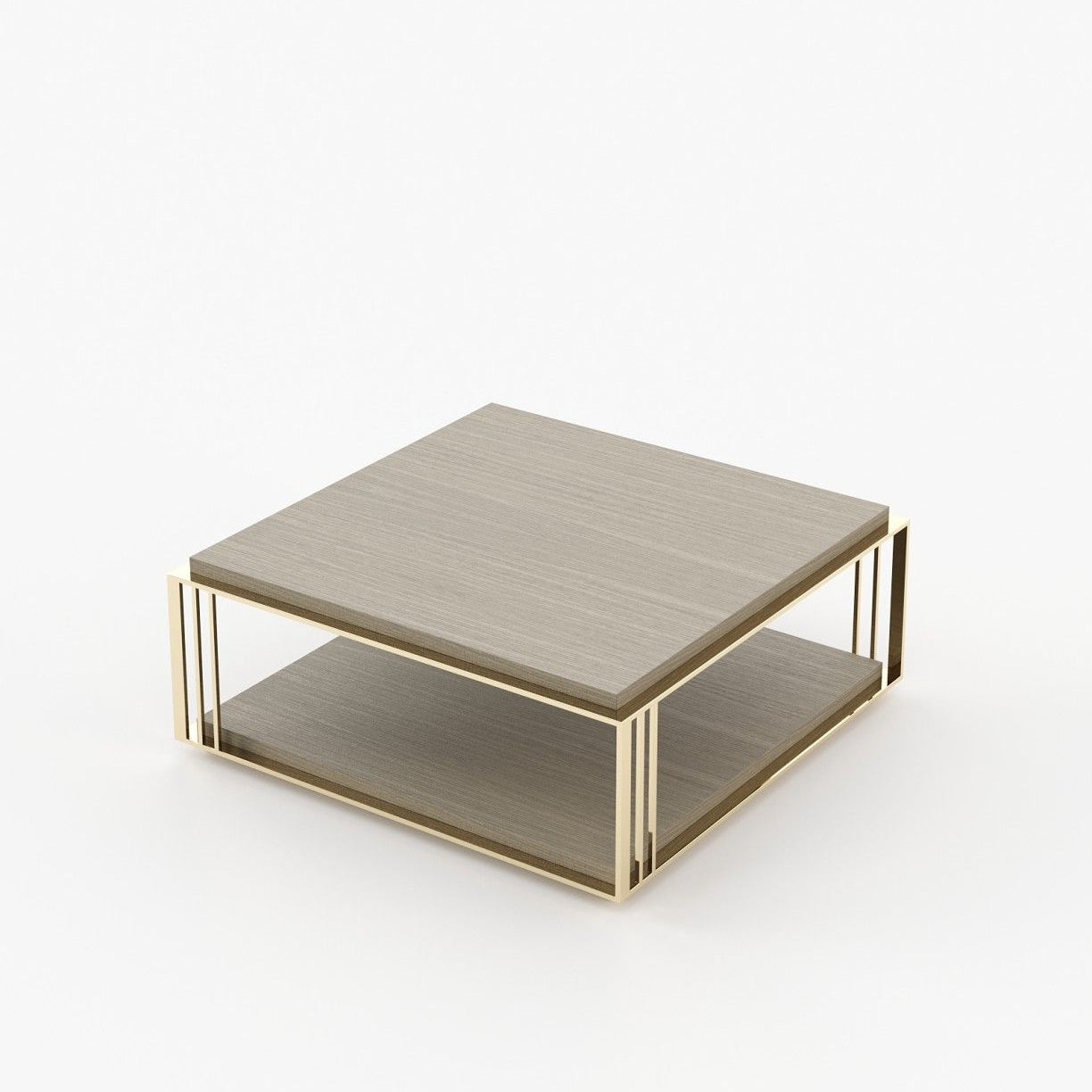Laskasas MEGAN Coffee Table Aged Oak Veneer Matte - Araco Interiors