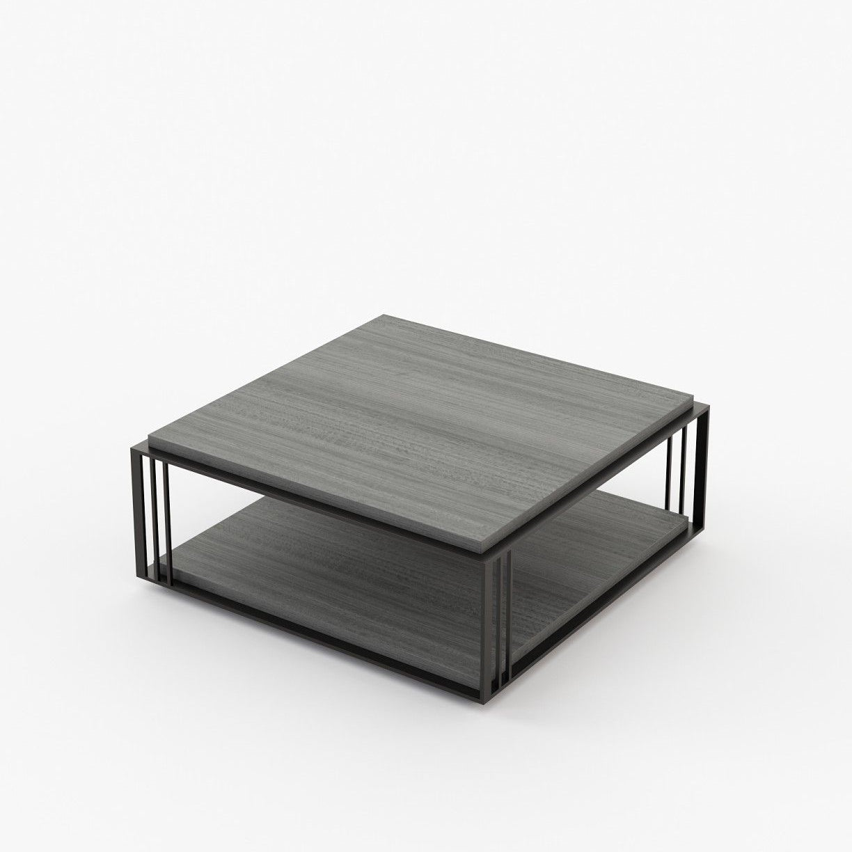 Laskasas MEGAN Coffee Table Grey Eucalyptus Veneer Matte - Araco Interiors