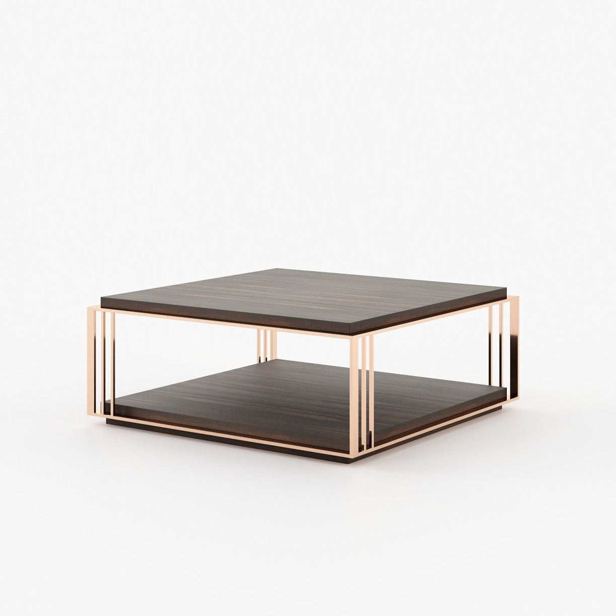 Laskasas MEGAN Coffee Table Smoked Eucalyptus Veneer Matte - Araco Interiors