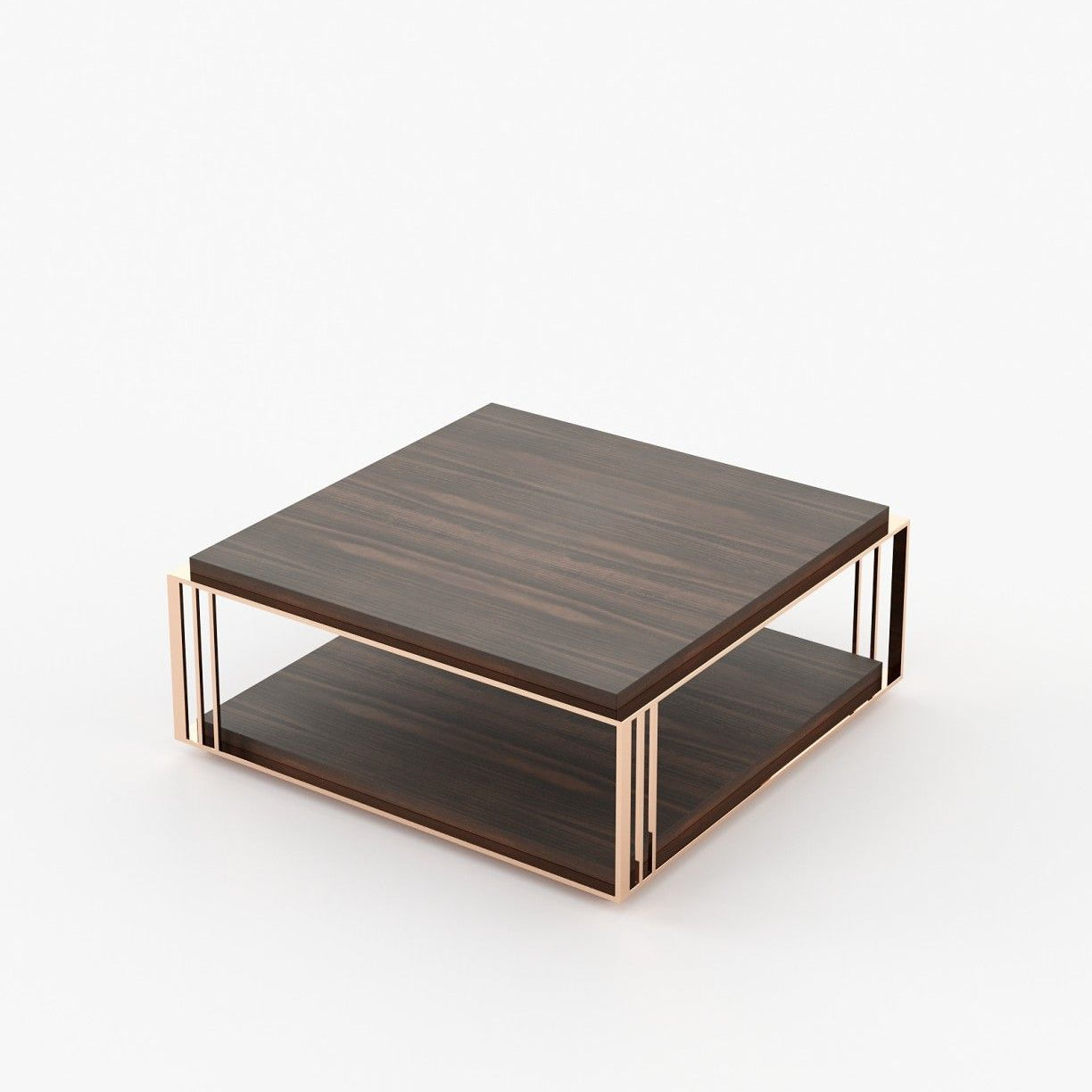 Laskasas MEGAN Coffee Table Smoked Eucalyptus Veneer Matte - Araco Interiors