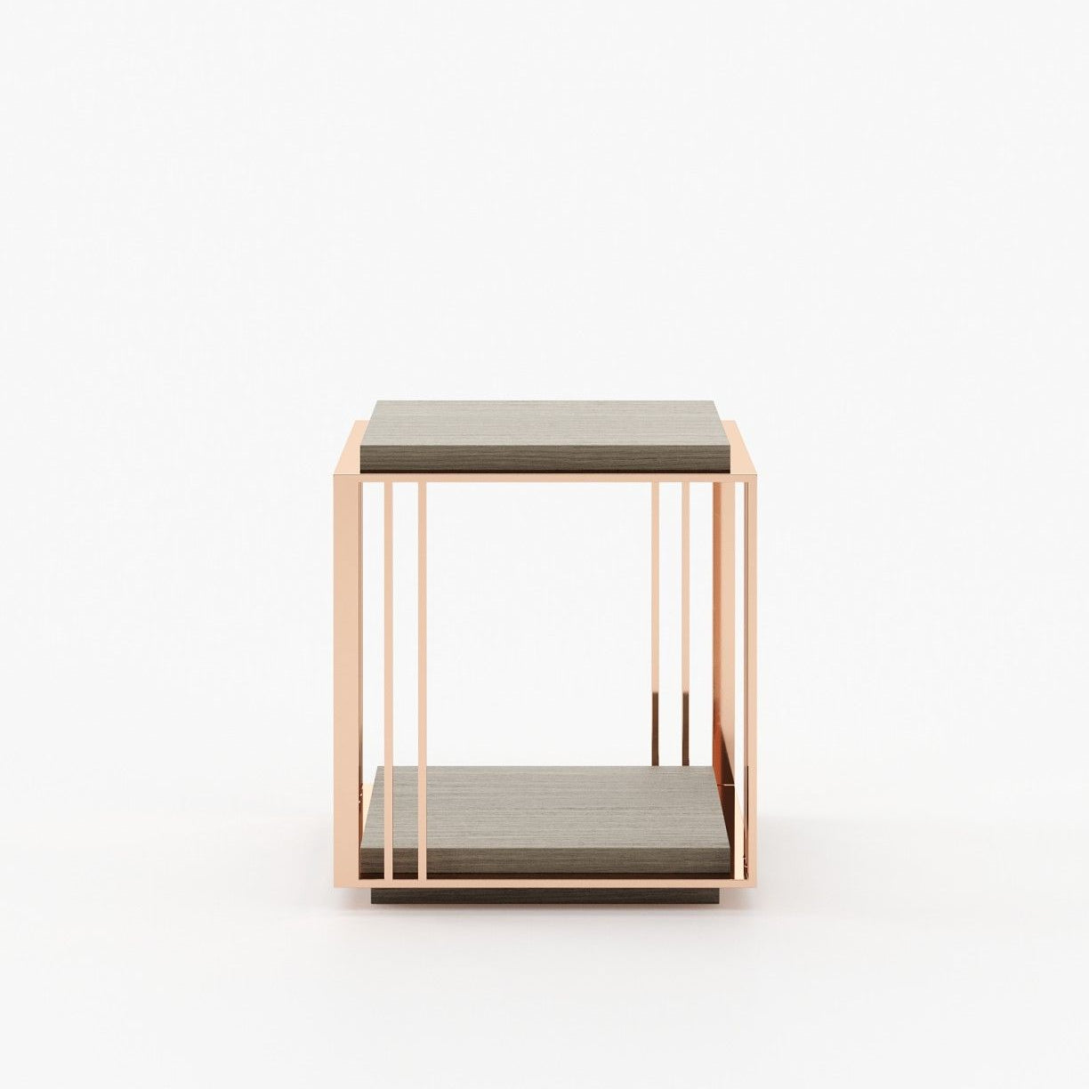 Laskasas MEGAN Nest & Side Table Aged Oak Veneer Matte - Araco Interiors