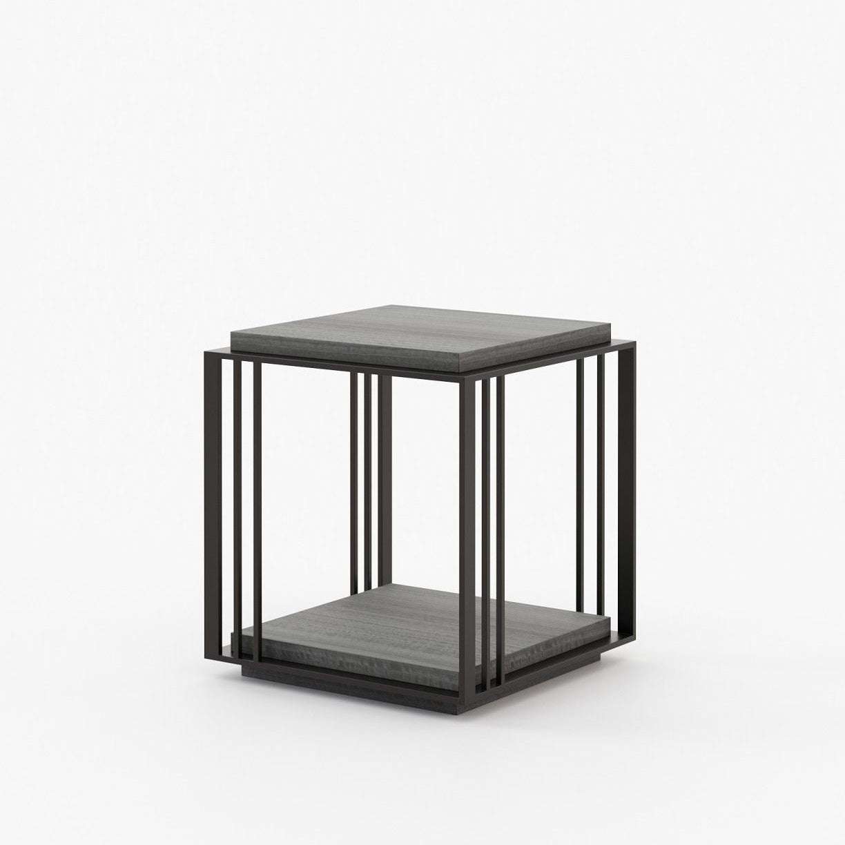 Laskasas MEGAN Nest & Side Table Grey Eucalyptus Veneer Matte - Araco Interiors