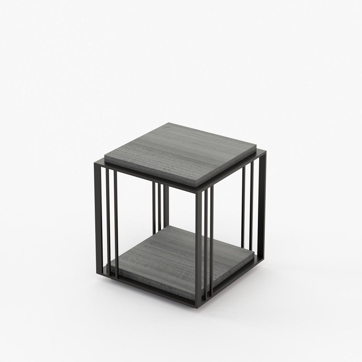 Laskasas MEGAN Nest & Side Table Grey Eucalyptus Veneer Matte - Araco Interiors