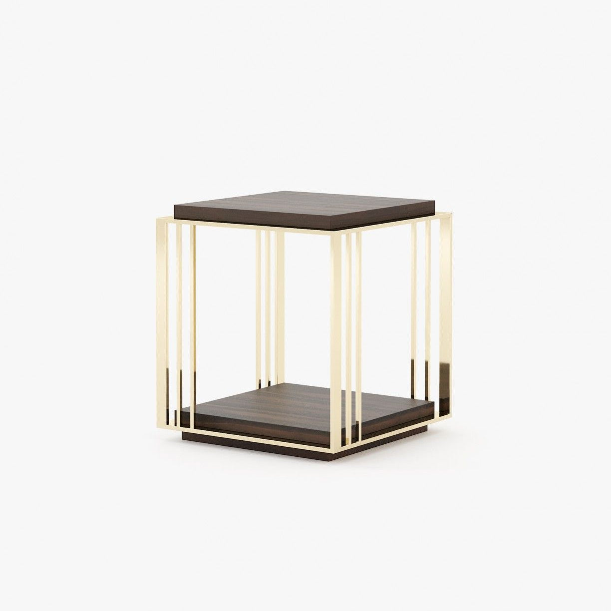 Laskasas MEGAN Nest & Side Table Smoked Eucalyptus Veneer Matte - Araco Interiors