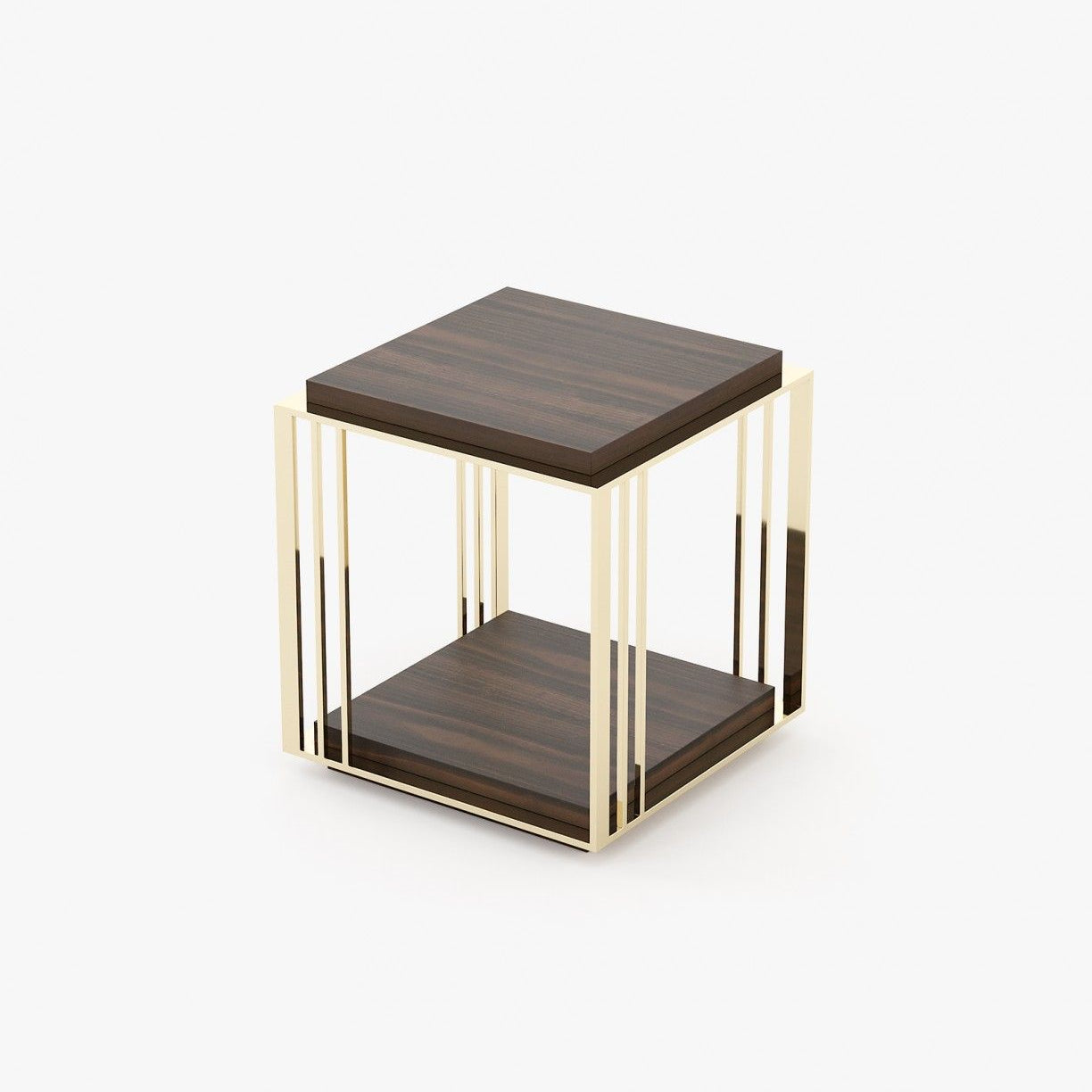 Laskasas MEGAN Nest & Side Table Smoked Eucalyptus Veneer Matte - Araco Interiors