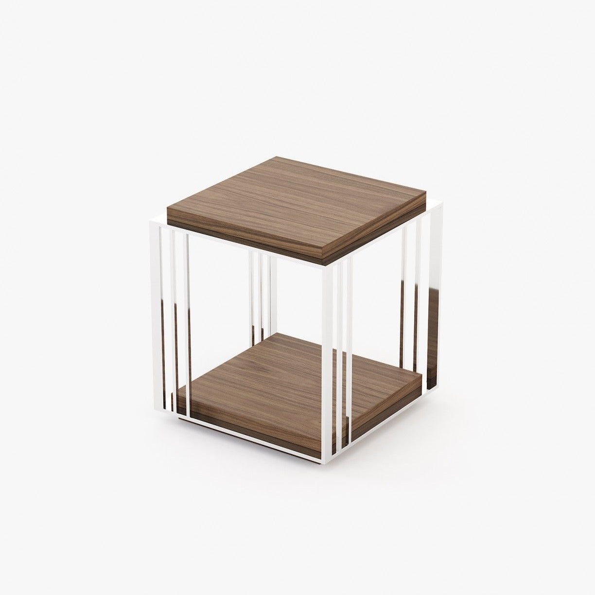 Laskasas MEGAN Nest & Side Table Walnut Veneer Matte - Araco Interiors
