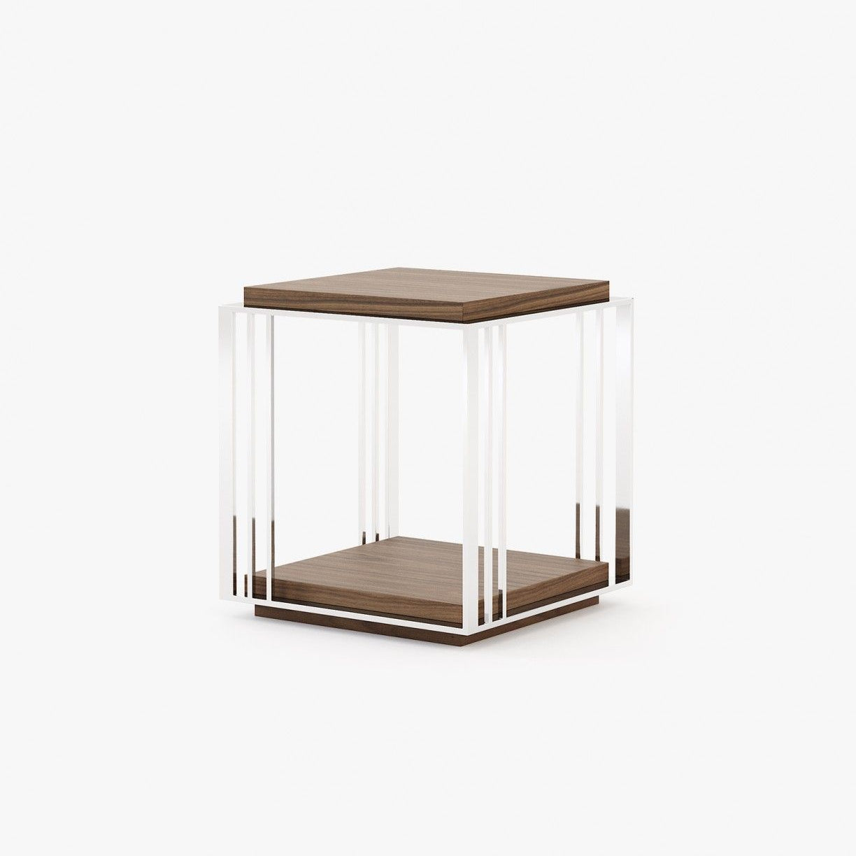 Laskasas MEGAN Nest & Side Table Walnut Veneer Matte - Araco Interiors