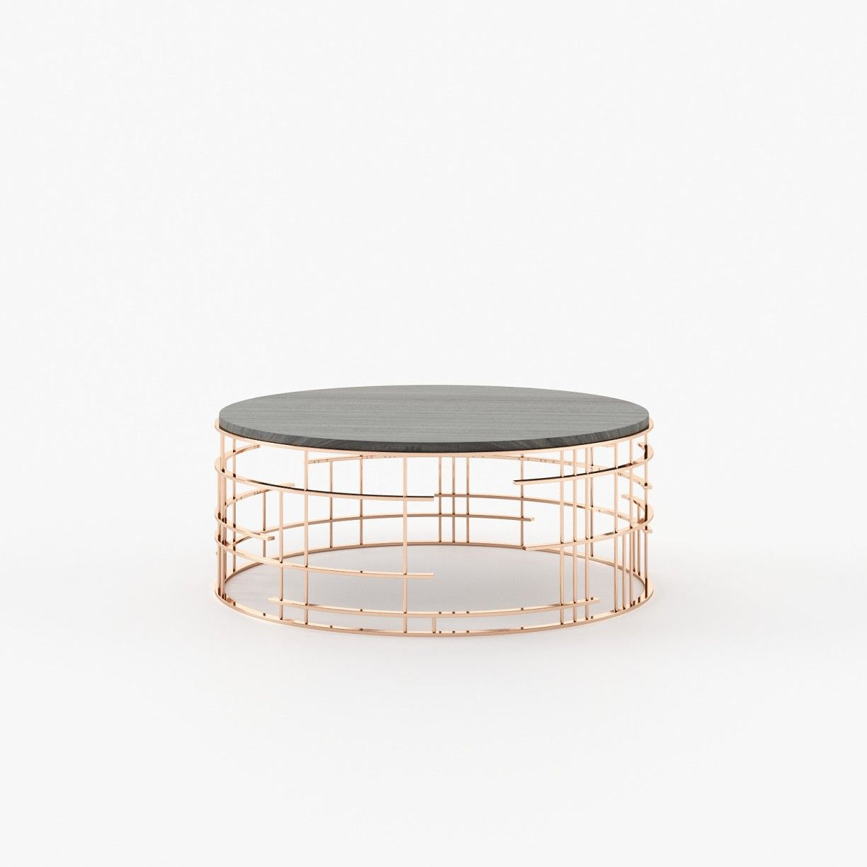 Laskasas MERCY Coffee Table Grey Eucalyptus Veneer Matte - Araco Interiors