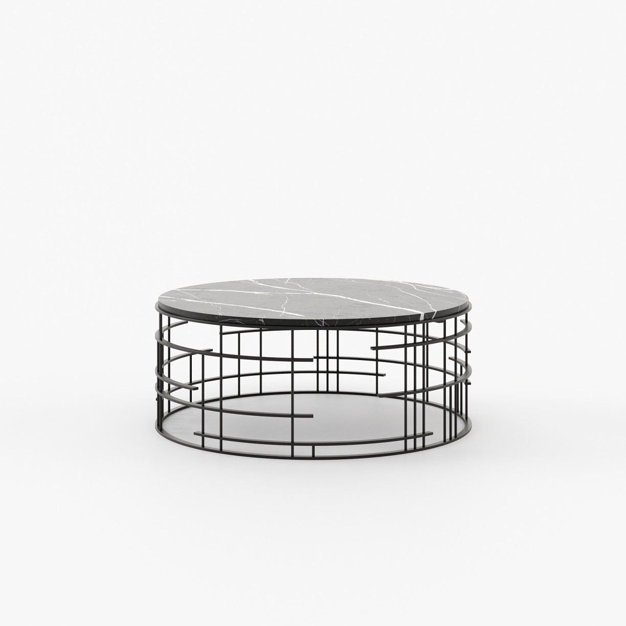 Laskasas MERCY Coffee Table Nero Marquina Polished Marble - Araco Interiors
