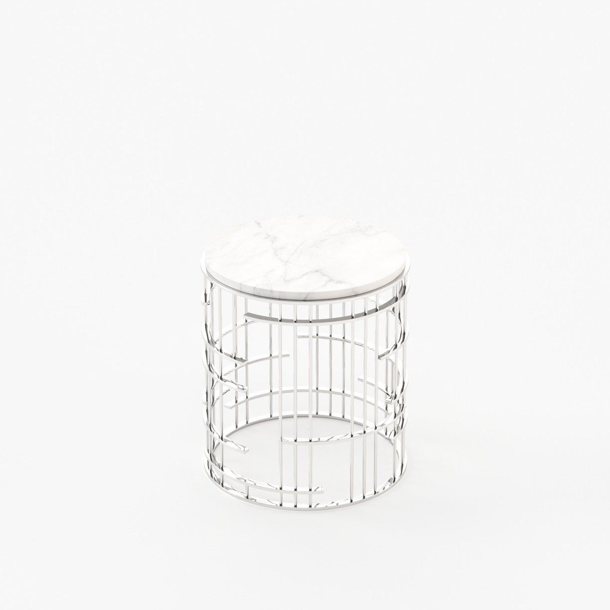 Laskasas MERCY Nest & Side Table Carrara Marble - Araco Interiors