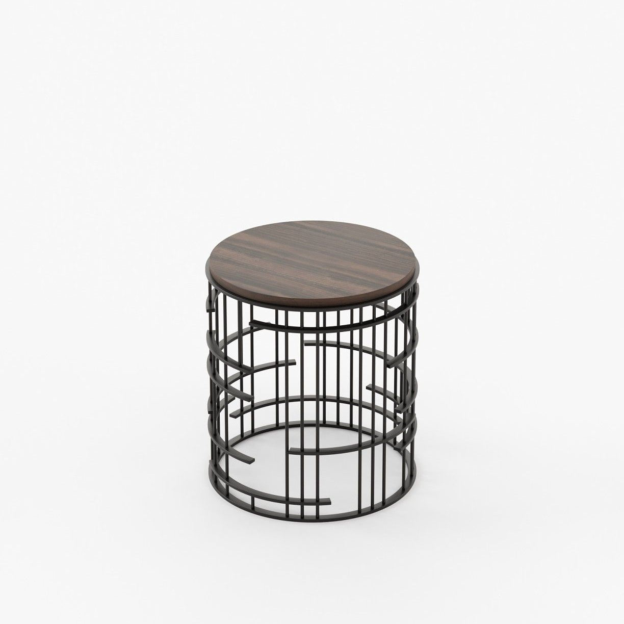 Laskasas MERCY Nest & Side Table Smoked Eucalyptus Veneer Matte - Araco Interiors