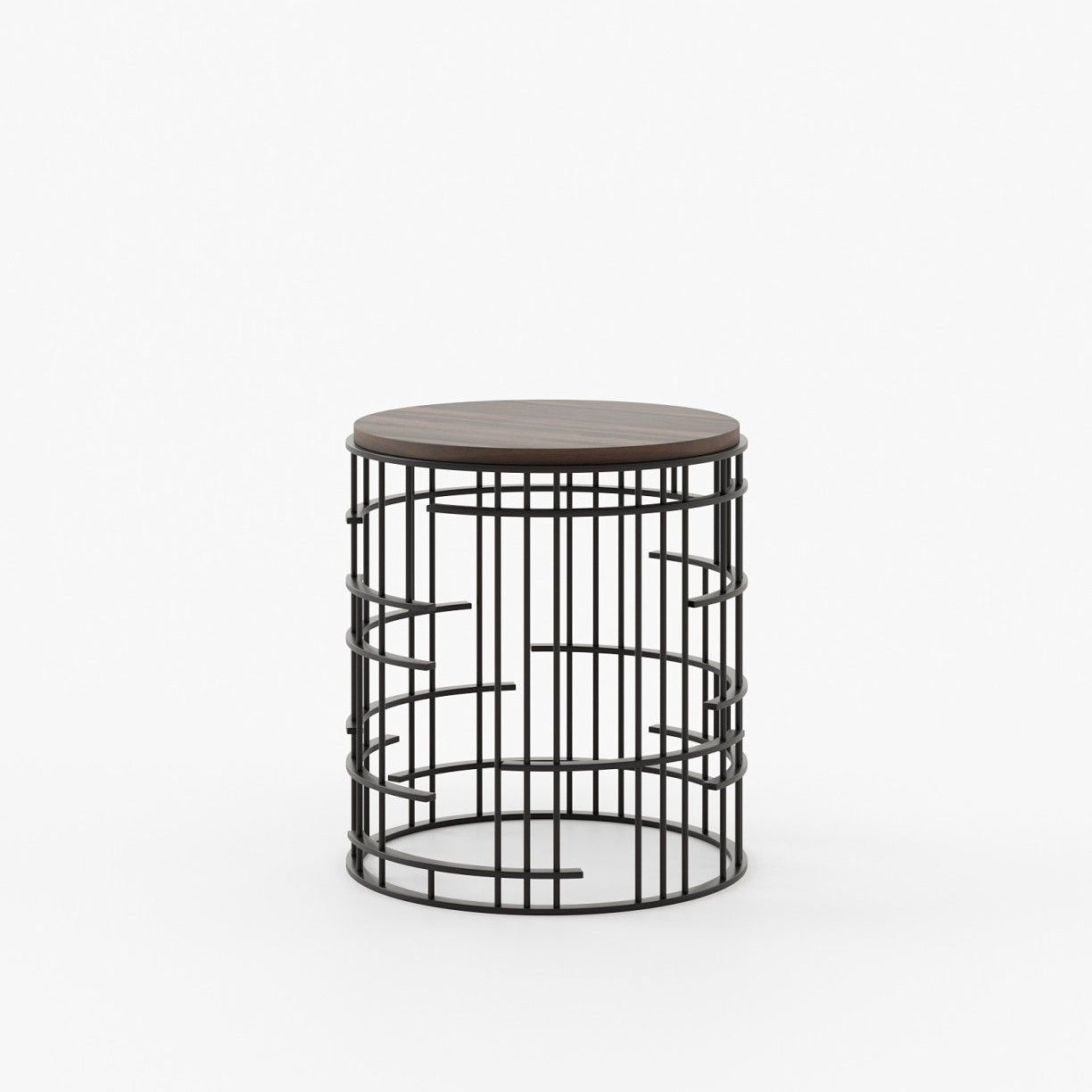 Laskasas MERCY Nest & Side Table Smoked Eucalyptus Veneer Matte - Araco Interiors