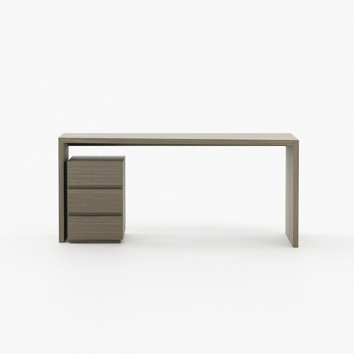 Laskasas MIAMI Desk Aged Oak Veneer Matte - Araco Interiors