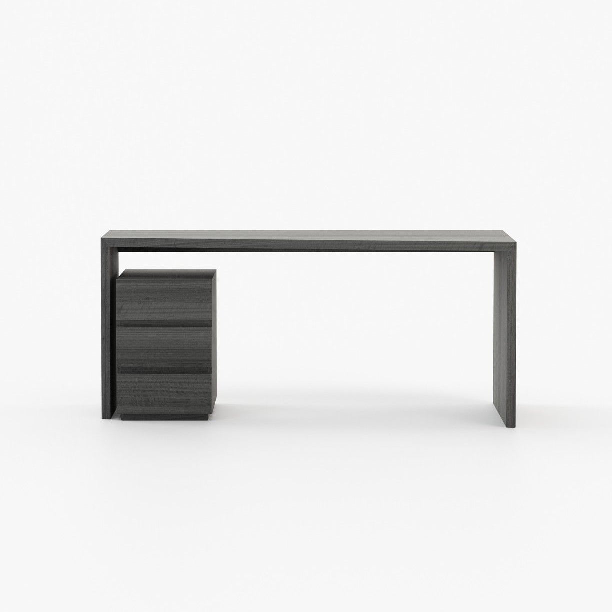 Laskasas MIAMI Desk Grey Eucalyptus Veneer Matte - Araco Interiors