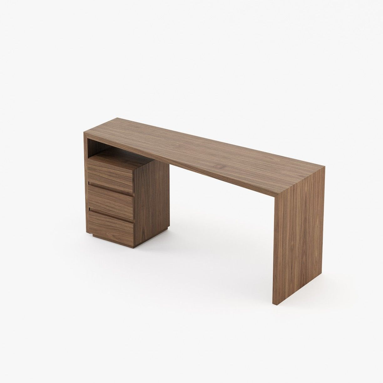 Laskasas MIAMI Desk Walnut Veneer Matte - Araco Interiors