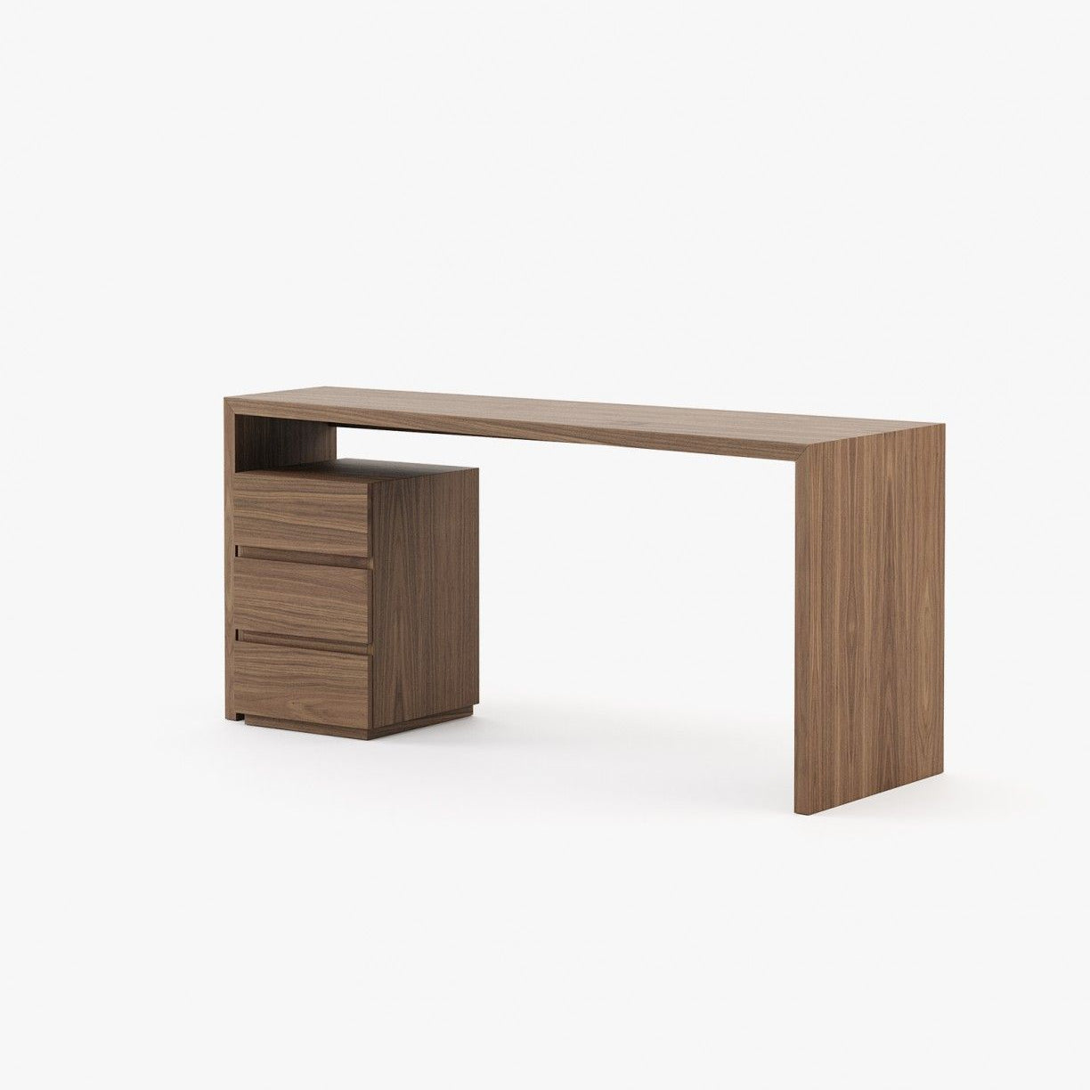 Laskasas MIAMI Desk Walnut Veneer Matte - Araco Interiors
