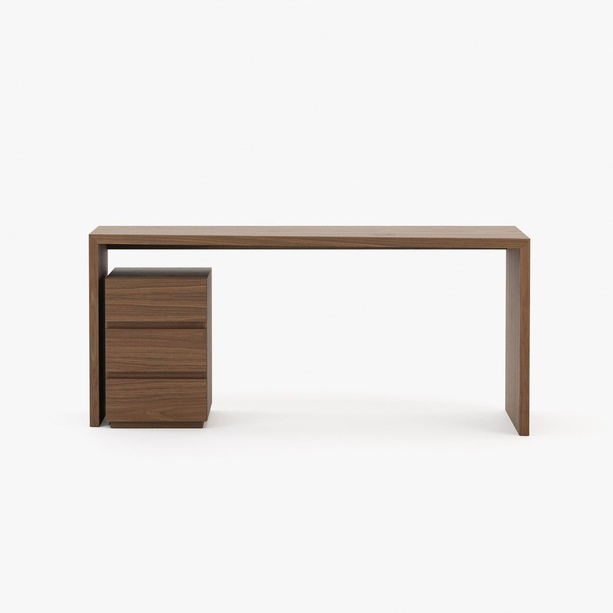 Laskasas MIAMI Desk Walnut Veneer Matte - Araco Interiors