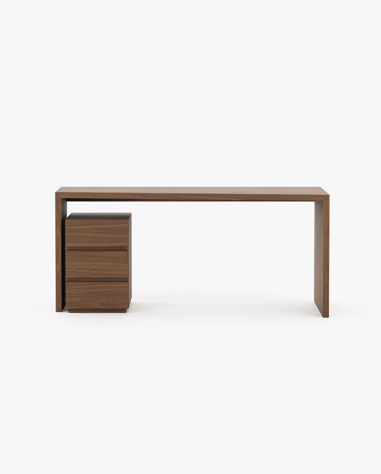 Laskasas MIAMI Desk Walnut Veneer Matte - Araco Interiors