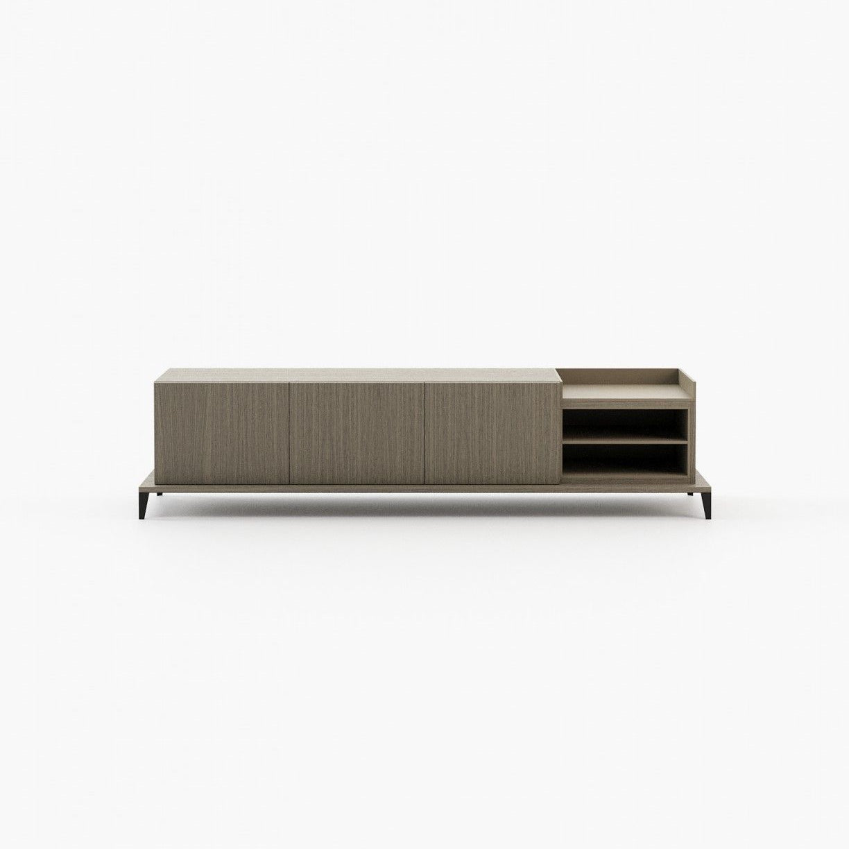 Laskasas MILOS Media Unit Aged Oak Veneer Matte - Araco Interiors