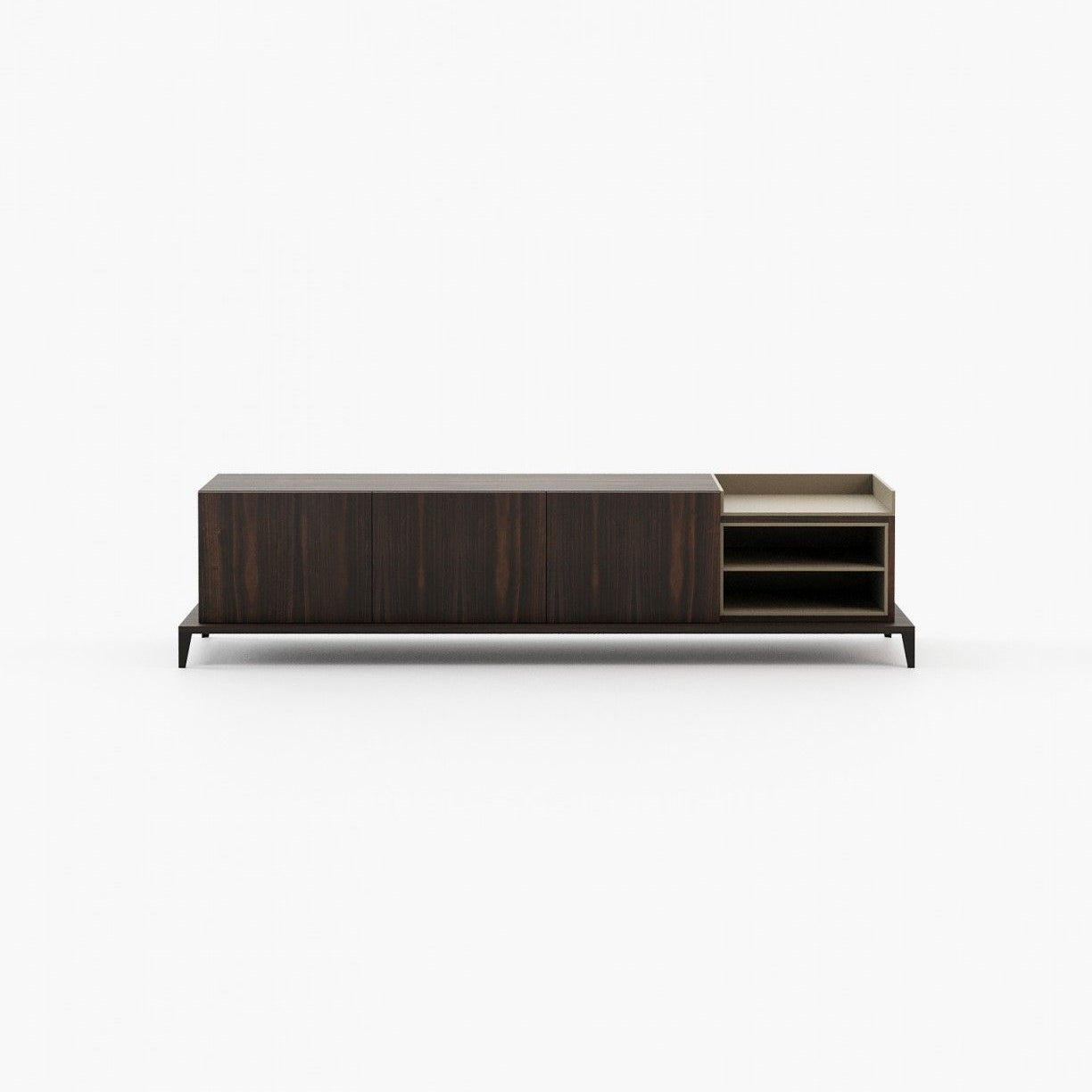 Laskasas MILOS Media Unit Smoked Eucalyptus Veneer Matte - Araco Interiors