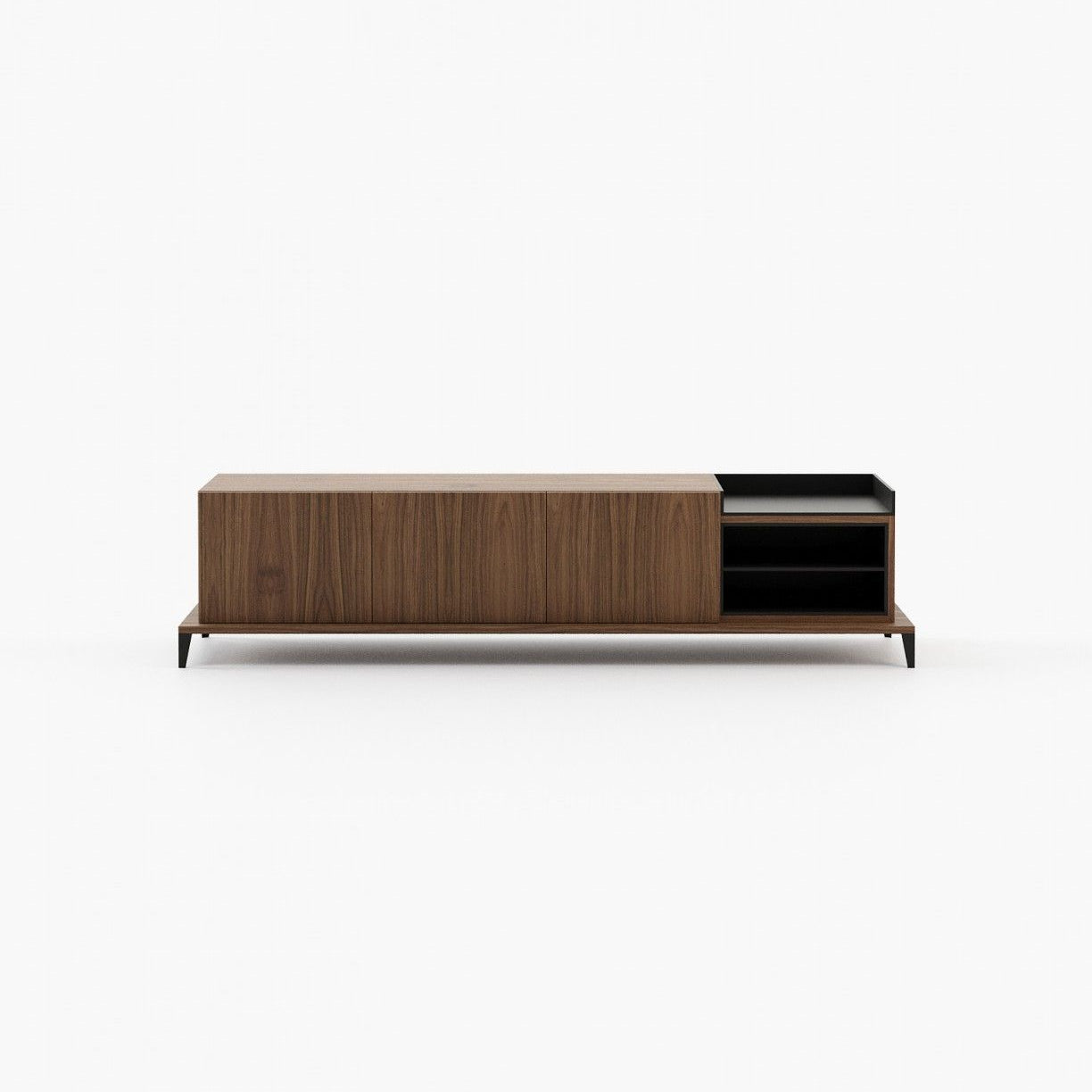 Laskasas MILOS Media Unit Walnut Veneer Matte - Araco Interiors