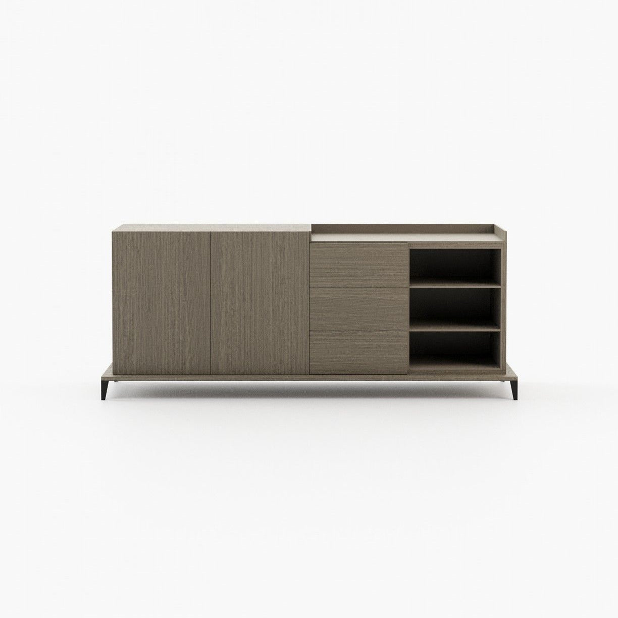 Laskasas MILOS Sideboard Aged Oak Veneer Matte - Araco Interiors