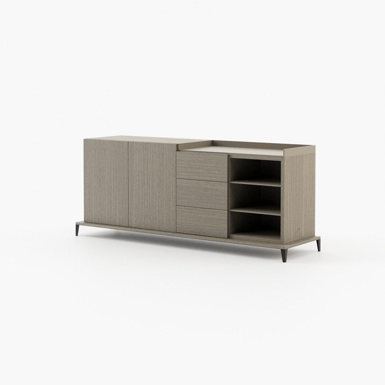 Laskasas MILOS Sideboard Aged Oak Veneer Matte - Araco Interiors