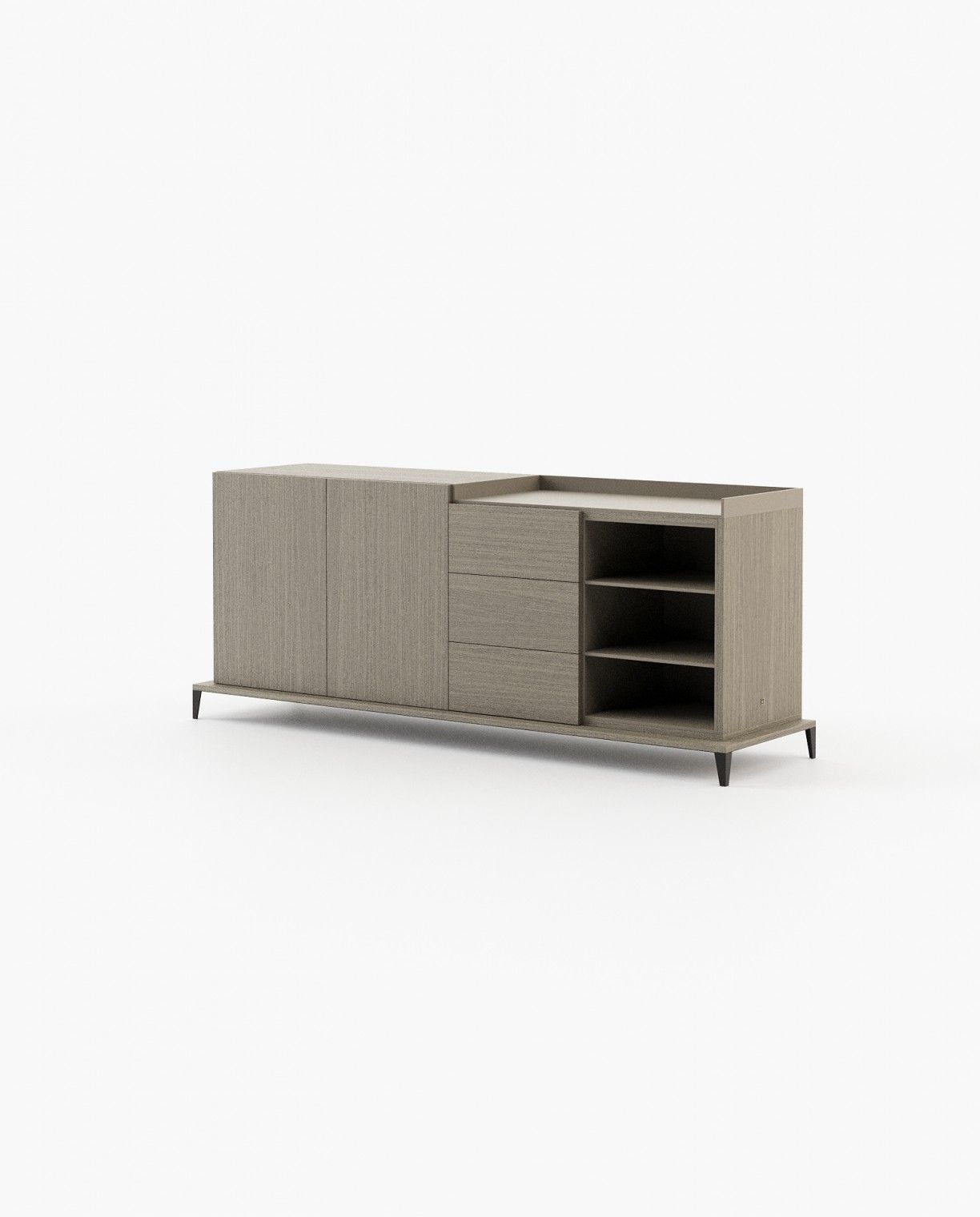 Laskasas MILOS Sideboard Aged Oak Veneer Matte - Araco Interiors