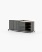 Laskasas MILOS Sideboard Grey Eucalyptus Veneer Matte - Araco Interiors
