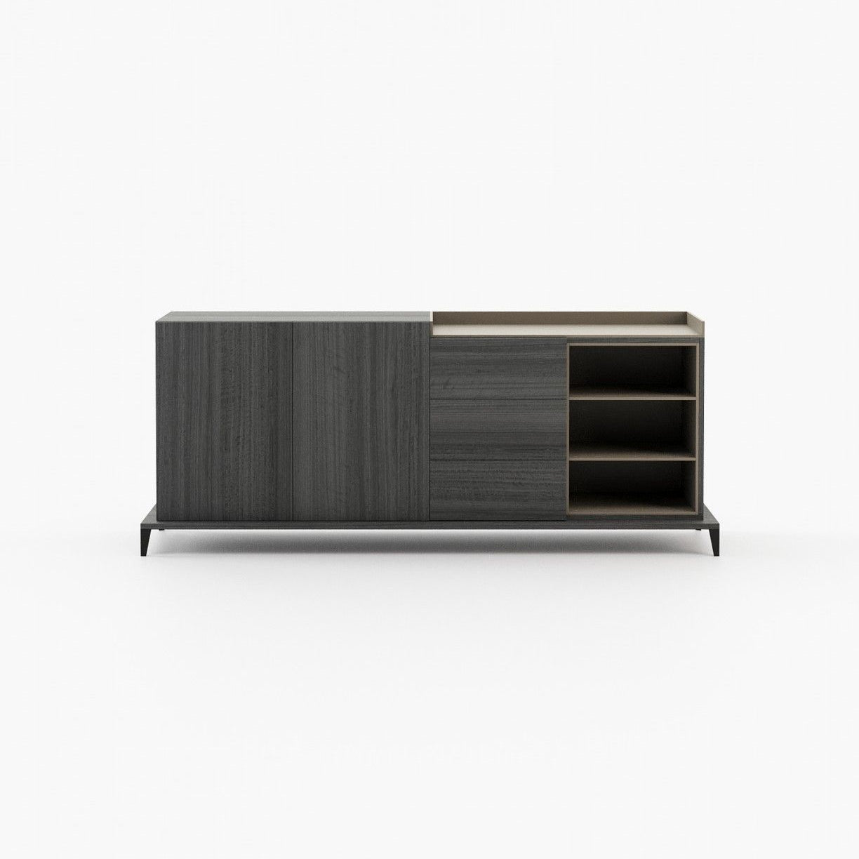 Laskasas MILOS Sideboard Grey Eucalyptus Veneer Matte - Araco Interiors