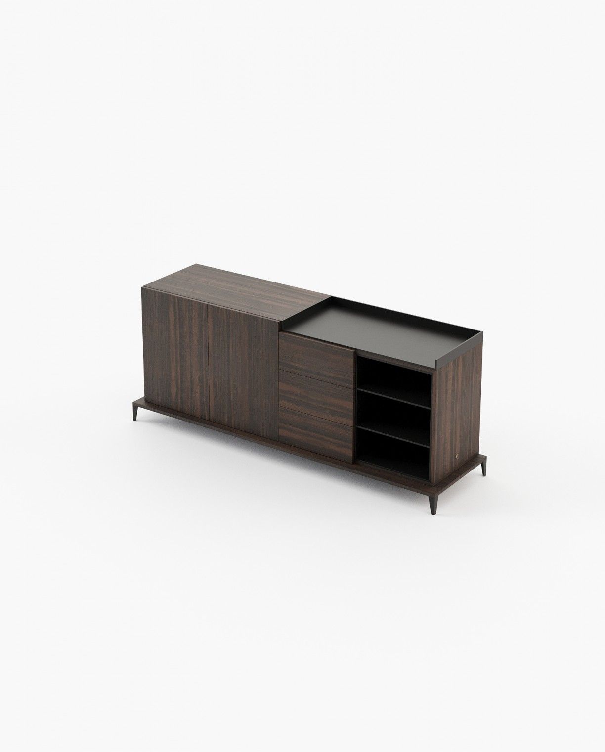 Laskasas MILOS Sideboard Smoked Eucalyptus Veneer Matte - Araco Interiors