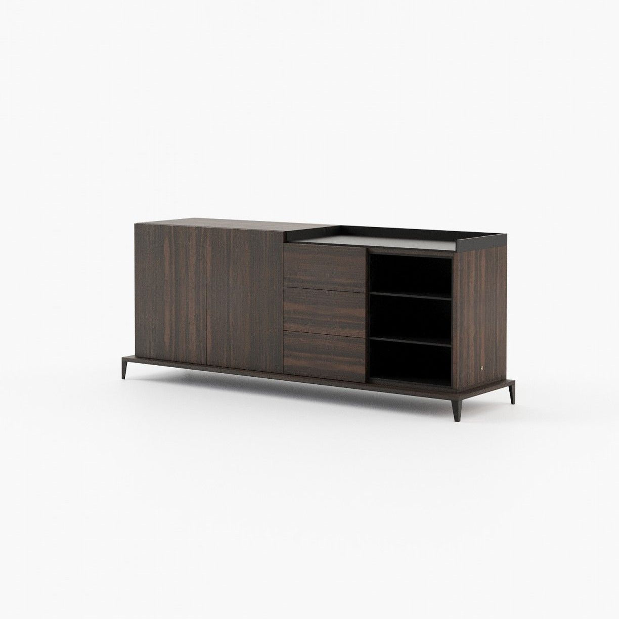 Laskasas MILOS Sideboard Smoked Eucalyptus Veneer Matte - Araco Interiors