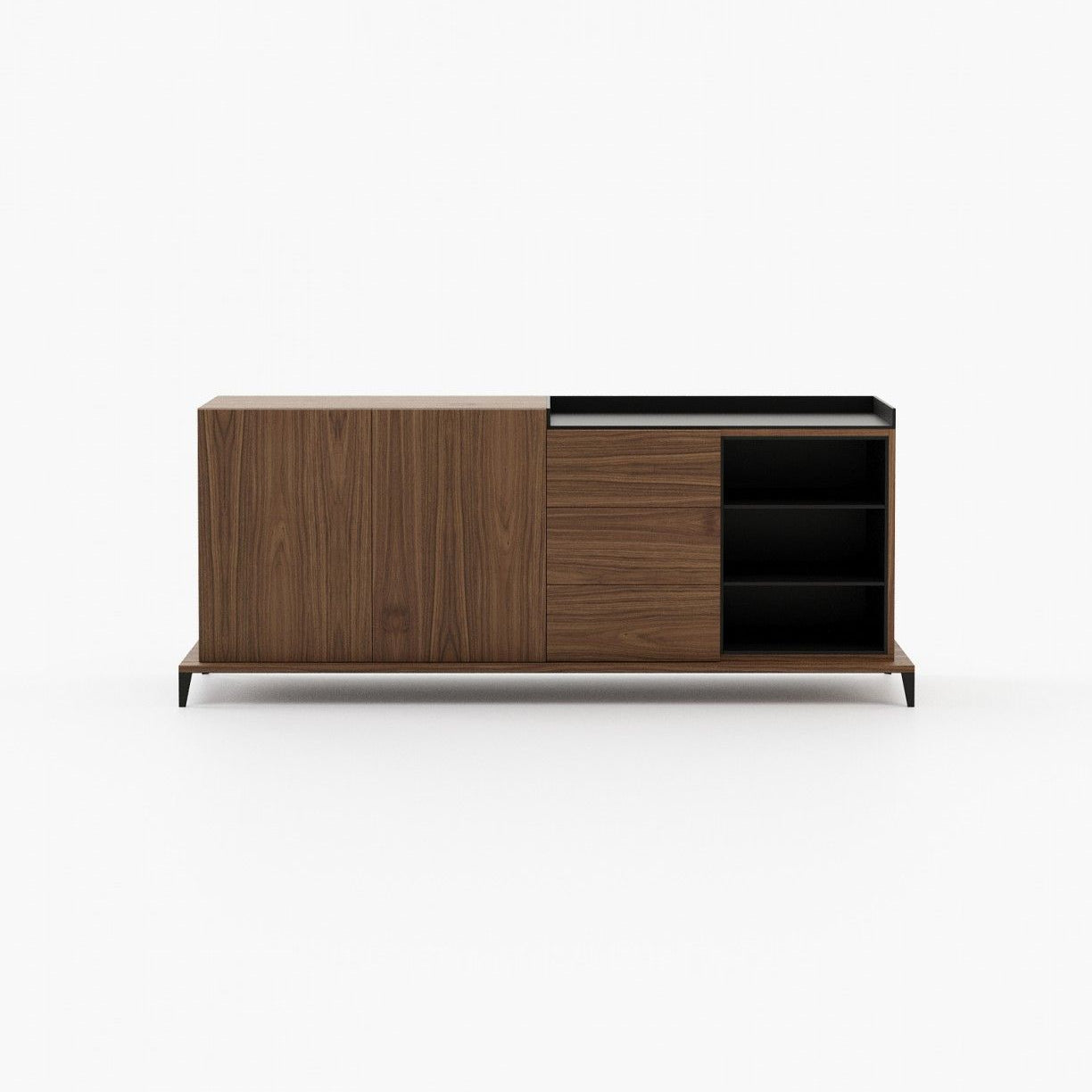 Laskasas MILOS Sideboard Walnut Veneer Matte - Araco Interiors