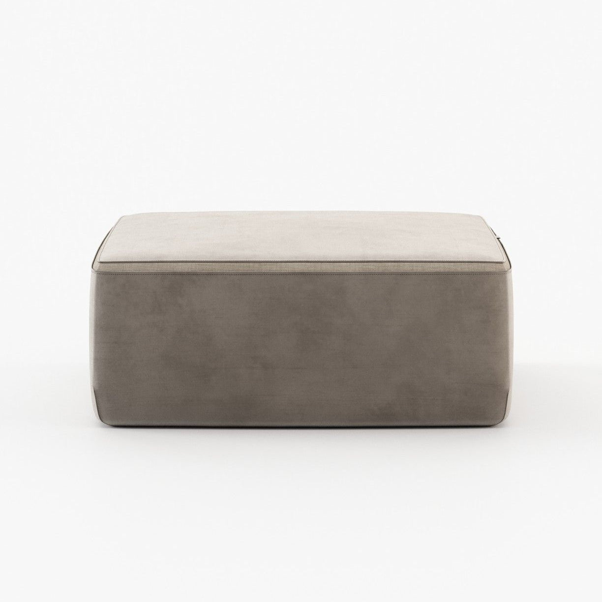 Laskasas MOORE Footstool & Pouf Vienna Khaki - Araco Interiors