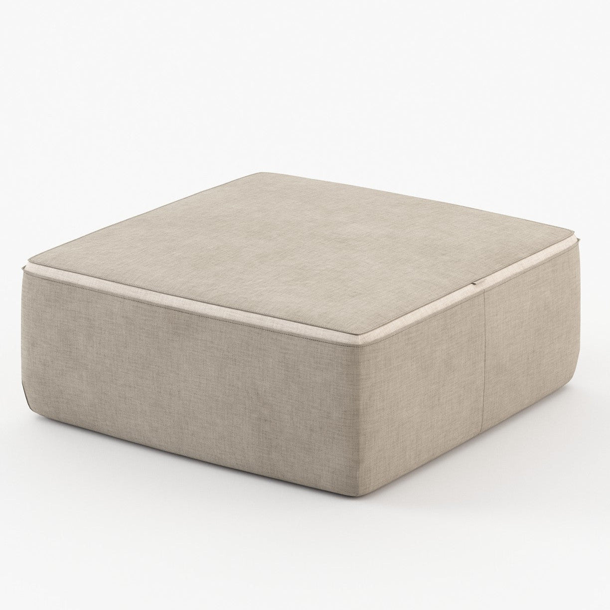 Laskasas MOORE Footstool & Pouf Xangai Sand - Araco Interiors