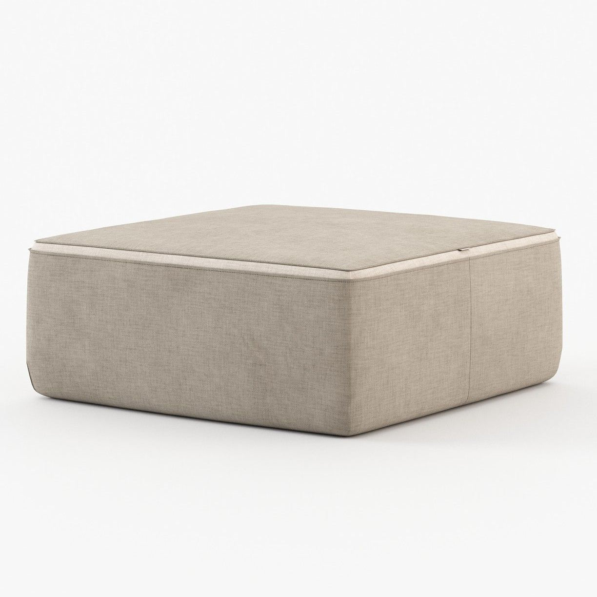 Laskasas MOORE Footstool & Pouf Xangai Sand - Araco Interiors
