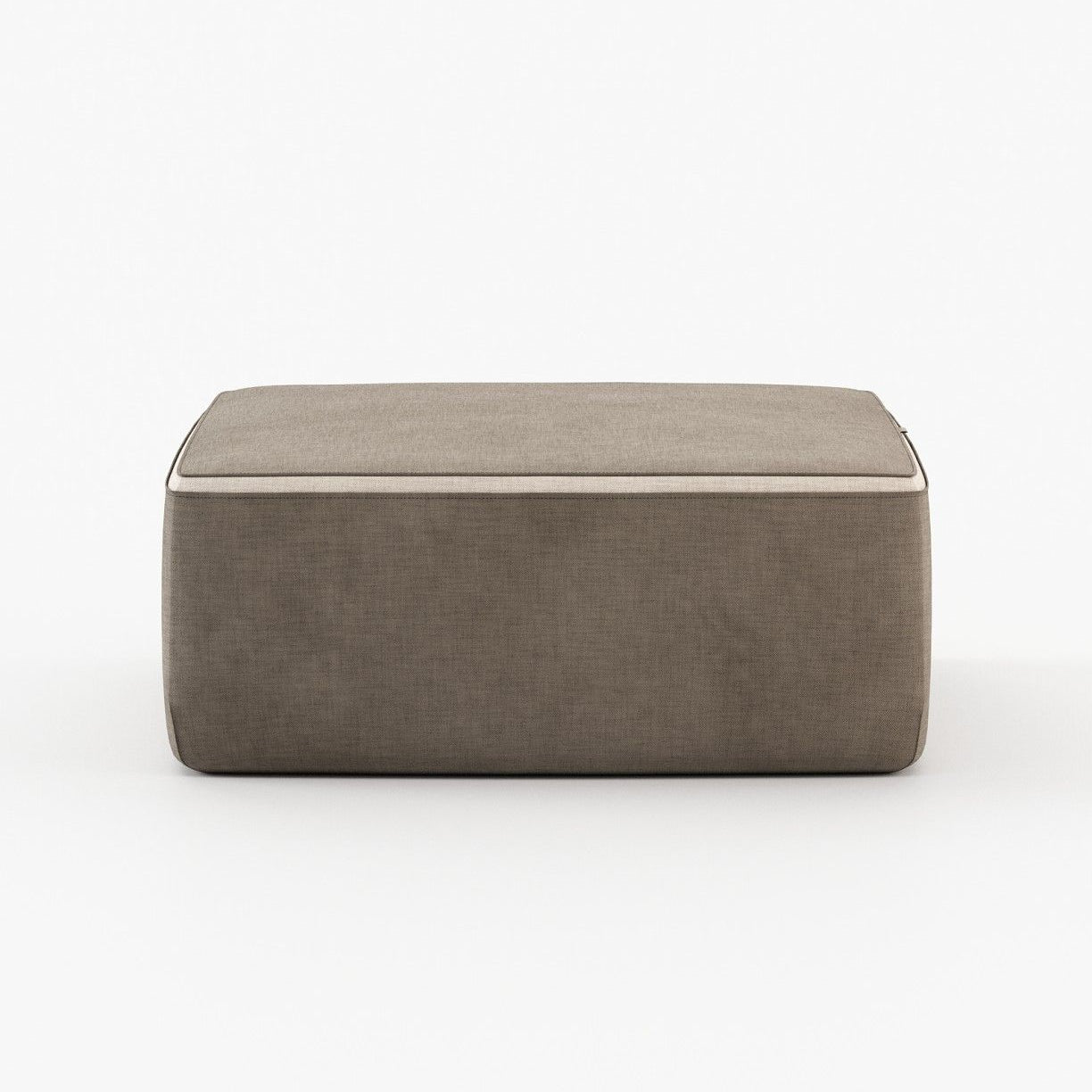 Laskasas MOORE Footstool & Pouf Xangai Taupe - Araco Interiors
