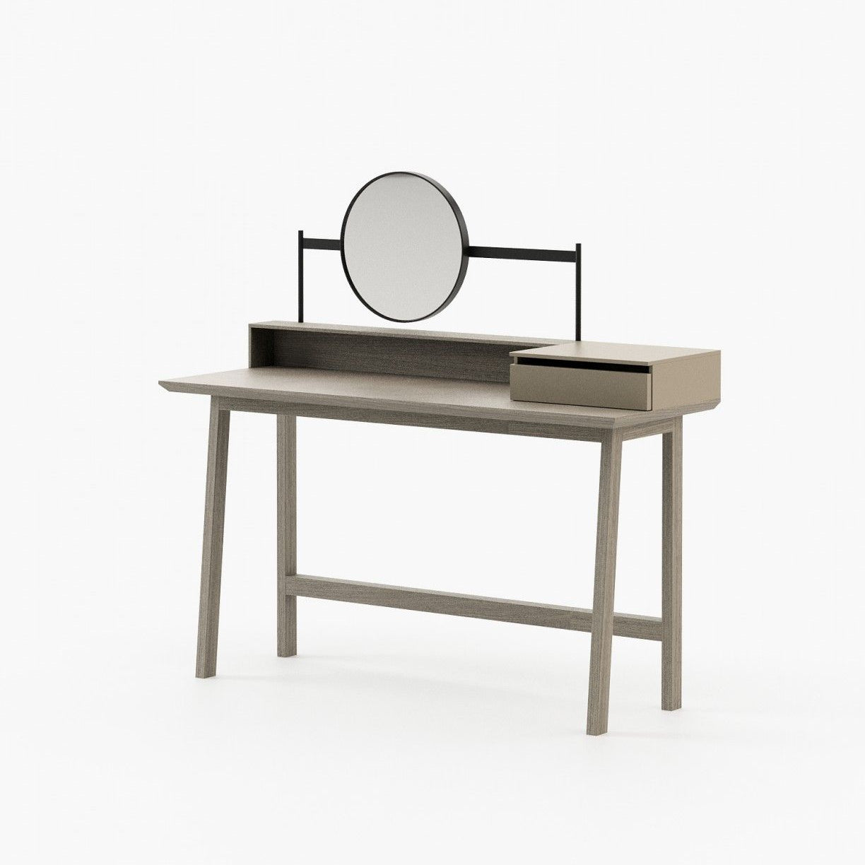 Laskasas MORETON Dressing Table Aged Oak Veneer Matte - Araco Interiors