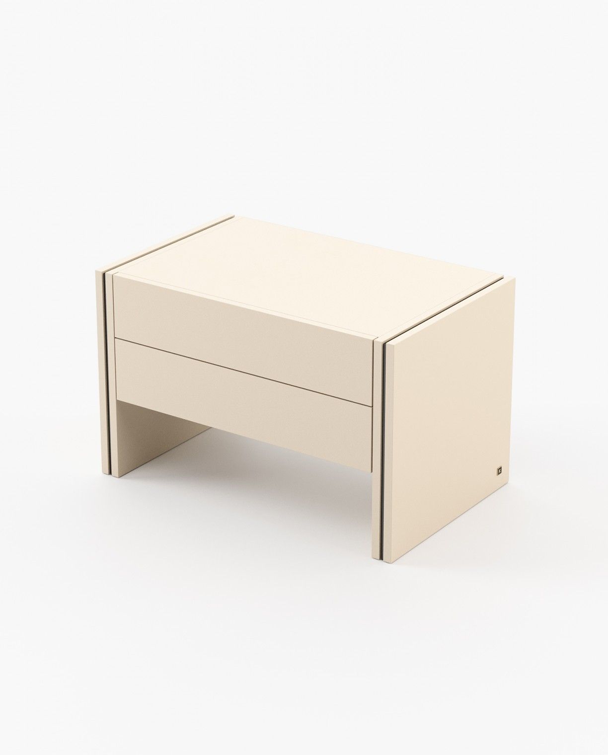 Laskasas MUCALA Bedside Cabinet & Table Moka Lacquer Matte - Araco Interiors