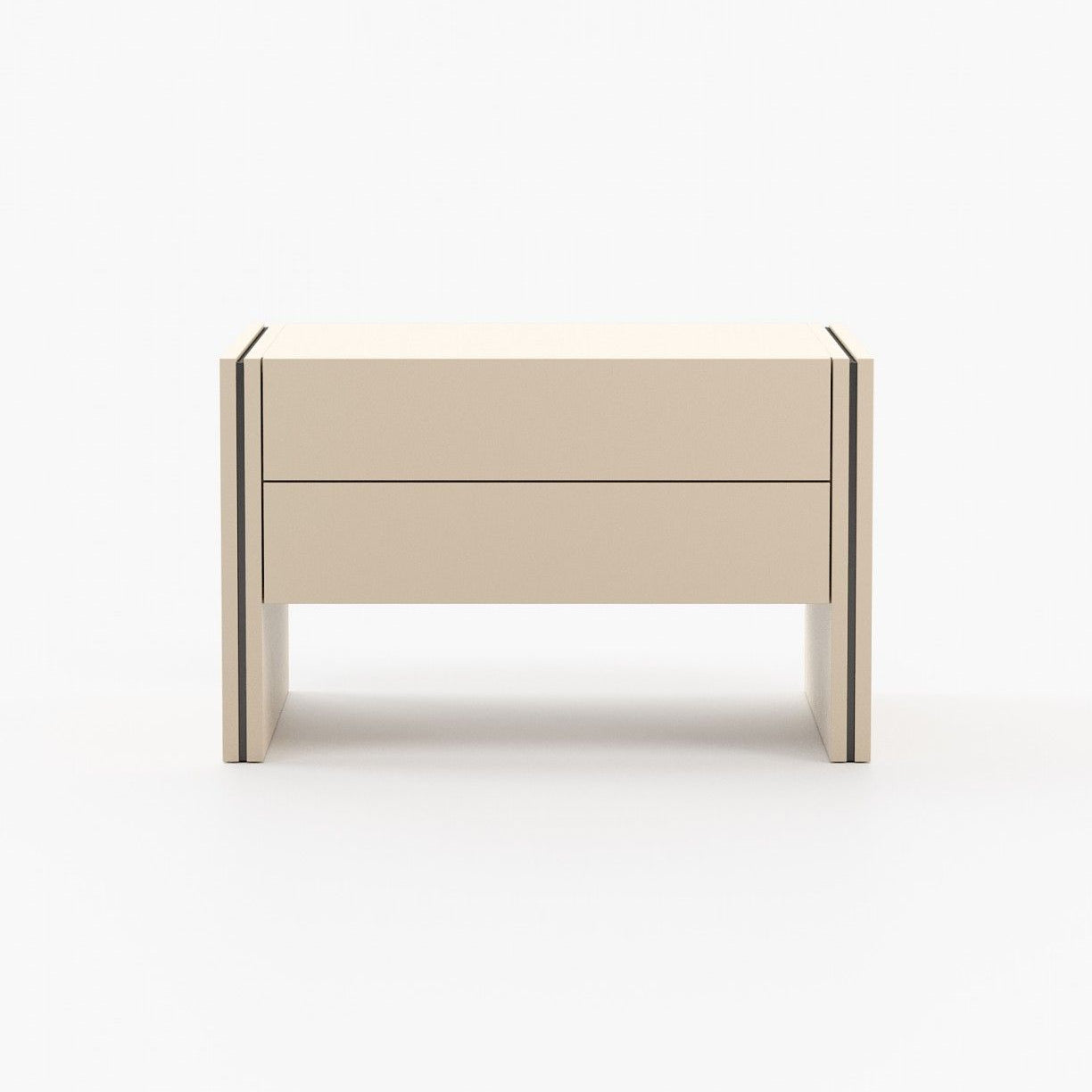 Laskasas MUCALA Bedside Cabinet & Table Moka Lacquer Matte - Araco Interiors