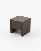 Laskasas MUCALA Bedside Cabinet & Table Smoked Eucalyptus Veneer Matte - Araco Interiors