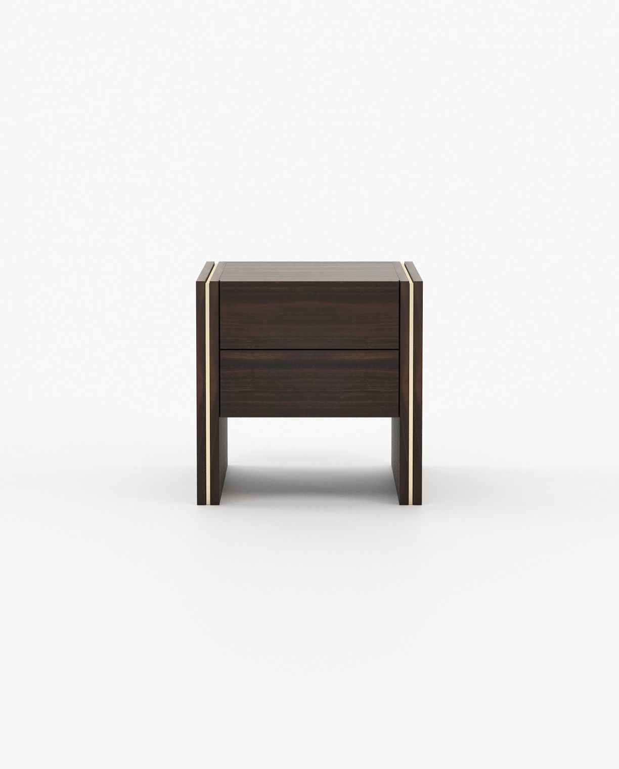 Laskasas MUCALA Bedside Cabinet & Table Smoked Eucalyptus Veneer Matte - Araco Interiors