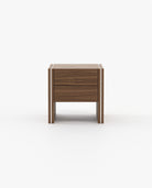 Laskasas MUCALA Bedside Cabinet & Table Walnut Veneer Matte - Araco Interiors