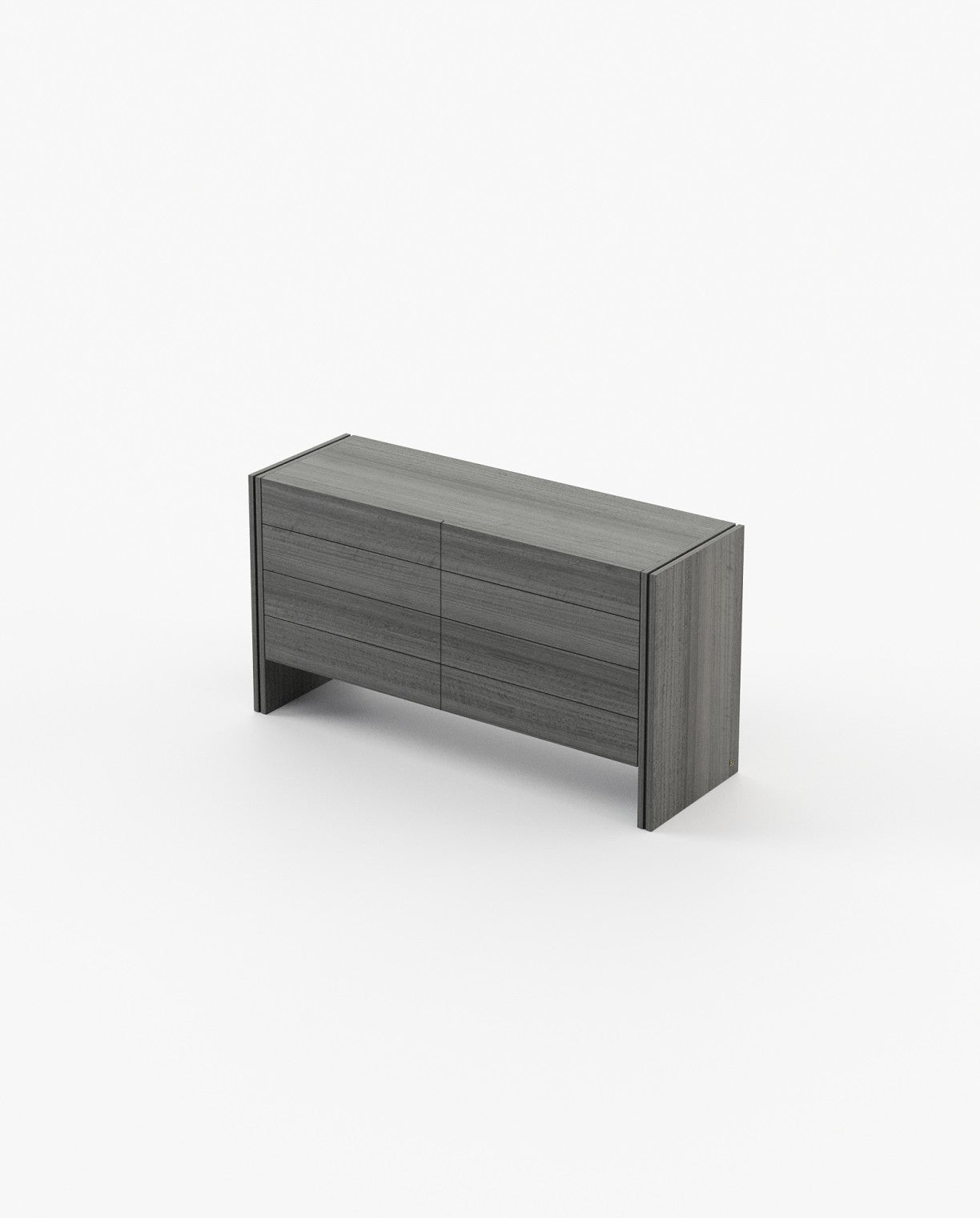 Laskasas MUCALA Set of 8 Chest of Drawers Grey Eucalyptus Veneer Matte - Araco Interiors