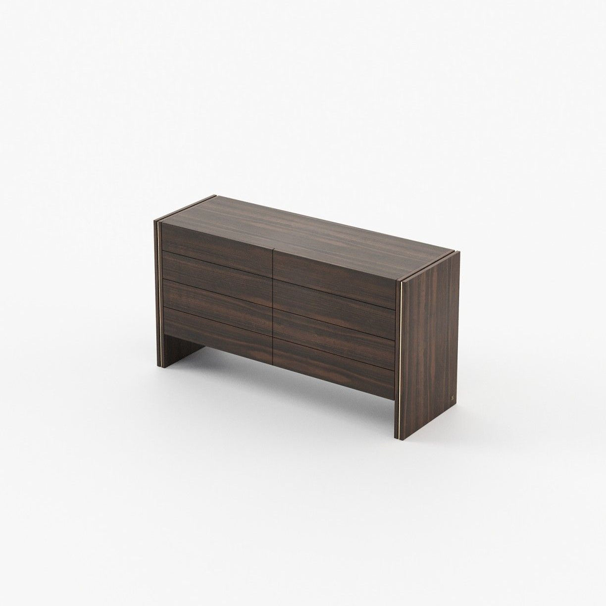 Laskasas MUCALA Set of 8 Chest of Drawers Smoked Eucalyptus Veneer Matte - Araco Interiors