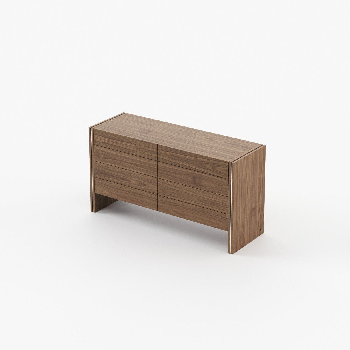 Laskasas MUCALA Set of 8 Chest of Drawers Walnut Veneer Matte - Araco Interiors