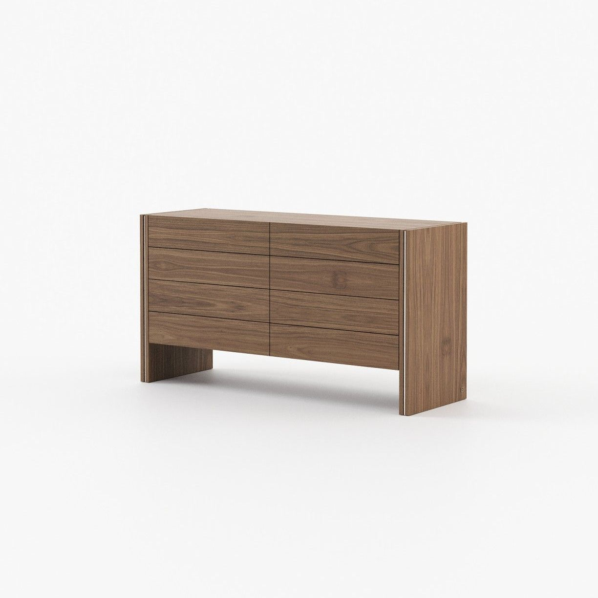Laskasas MUCALA Set of 8 Chest of Drawers Walnut Veneer Matte - Araco Interiors