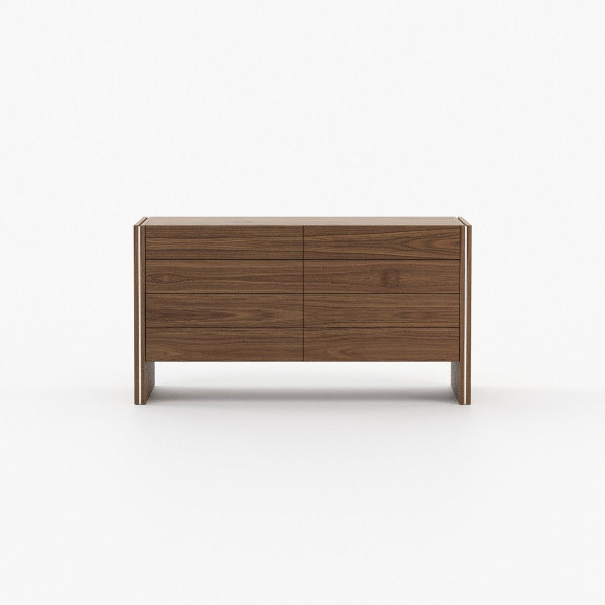 Laskasas MUCALA Set of 8 Chest of Drawers Walnut Veneer Matte - Araco Interiors