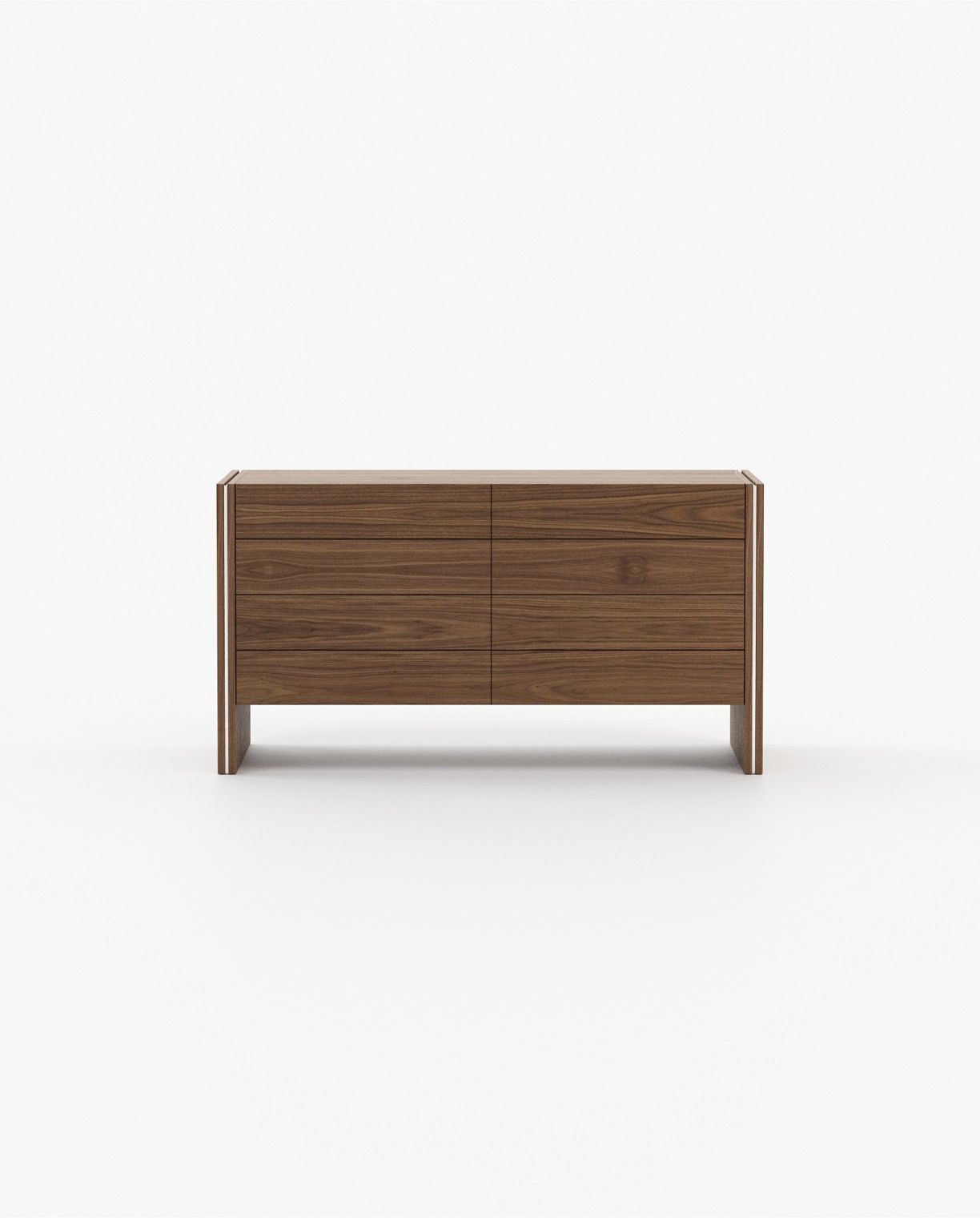 Laskasas MUCALA Set of 8 Chest of Drawers Walnut Veneer Matte - Araco Interiors